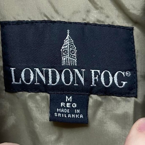 vintage 90s London fog full zip bomber style soft textured jacket W/ 2 pockets - Picture 4 of 7